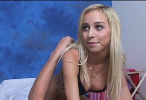 Slutty blonde young Morgan Layne's cave gets fully satisfied - drtuber.com on systemporn.com