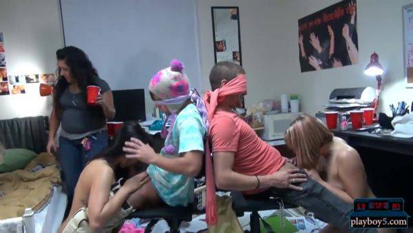 Wild Orgy Party With Horny College Teens In A Dorm Room - videomanysex.com on systemporn.com