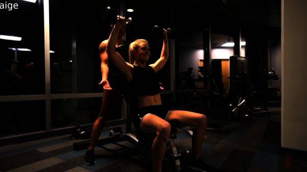 AspenRae & Paige Gym Perv -JOI cam & premium nude - drtuber.com on systemporn.com