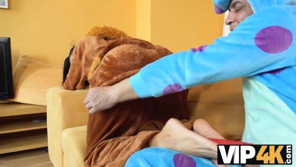 VIP4K. Couple's pajama party turns into exciting fucking with creampie - hotmovs.com - Czech Republic on systemporn.com
