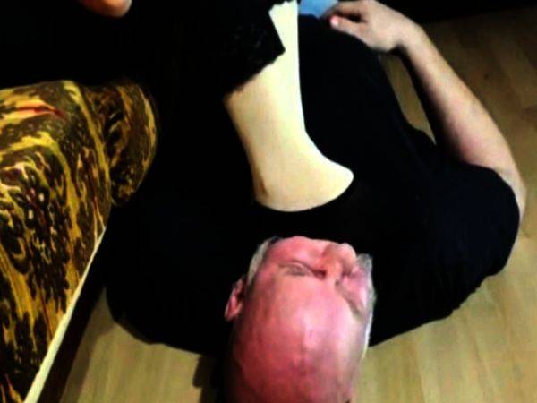 Lady M use her Slave as Human Footstool Face trampling - drtuber.com - Germany on systemporn.com