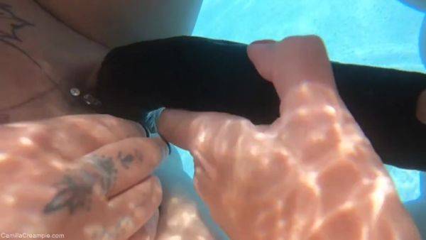 Trying Out A Double Ended Dildo Underwater With Cheyenne - Camillacreampie - hotmovs.com - Britain on systemporn.com