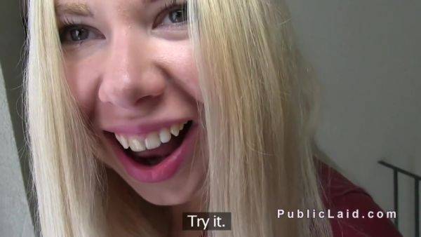 Blonde Russian Fucks In Staircase - videomanysex.com - Russia on systemporn.com