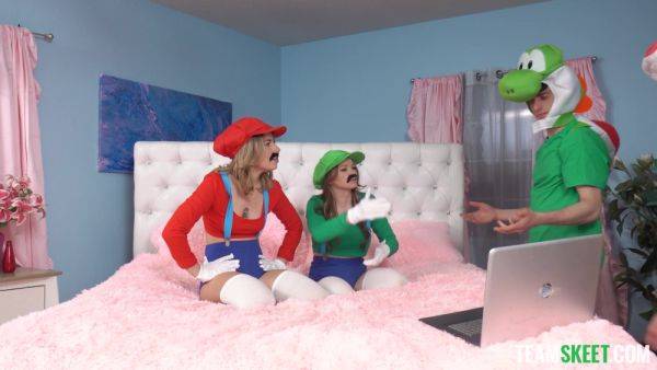 Mario Bros role play perversions lead teen sluts to insane sex - xbabe.com on systemporn.com
