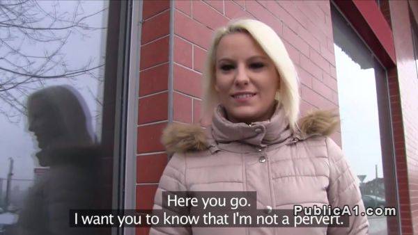 Blonde Czech Babe Banged In Public From Behind - hclips.com - Czech Republic on systemporn.com