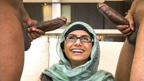 Arab whore Mia Khalifa's First Monster Cock Threesome - interracial hardcore - xtits.com on systemporn.com
