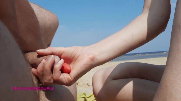 Beauty Masturbates On The Beach And Jerks Off Her Friends Dick 12 Min - upornia.com on systemporn.com