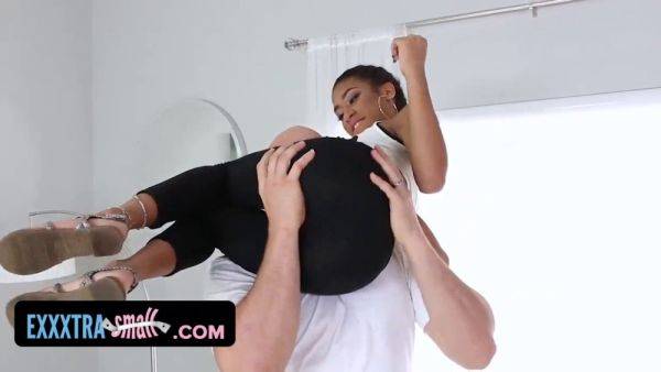 Kendall Woods takes on a massive white cock like a petite ebony slut - sexu.com on systemporn.com