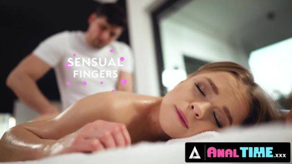 Hottie blonde sex massage - anysex.com - Russia on systemporn.com