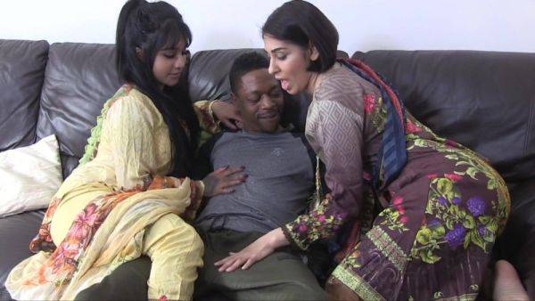 Indian Women Porn - interracial threesome with BBC stud and 2 kinky tattooed East Asian sluts - xtits.com - India on systemporn.com