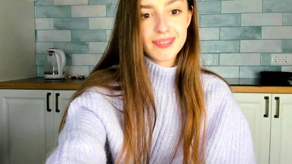 Russian brunette busty camgirl masturbating on webcam - drtuber.com - Russia on systemporn.com