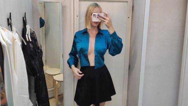 Try On Haul Transparent Clothes Completely See-through. At The Mall. See On Me In The - voyeurhit.com on systemporn.com