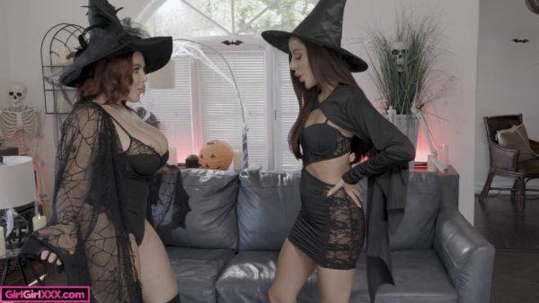 Halloween perversions between two chicks with stunning forms - xbabe.com on systemporn.com
