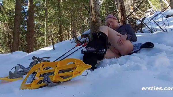 Veronica S plays with her cunt while skiing - Ersties - anysex.com - Germany on systemporn.com