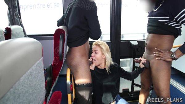 Pretty Serbian Blonde Unexpectedly Meets 2 Strangers Who Fuck Her On A Bus And Dp At The Hotel! - Cherry Kiss - hclips.com - Serbia on systemporn.com