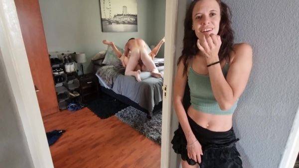 Our Friend Playing With Herself As She Is Watching Us While We Fuck - hclips.com on systemporn.com