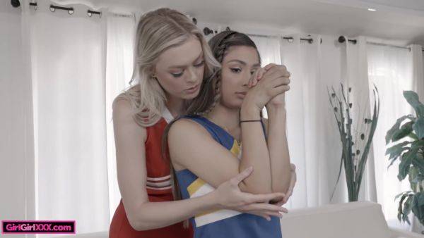 Amber Moore And Nina Nieves In Girlgirlxxx - Cheerleader Lesbians Stretch Their Pussies Out - upornia.com on systemporn.com