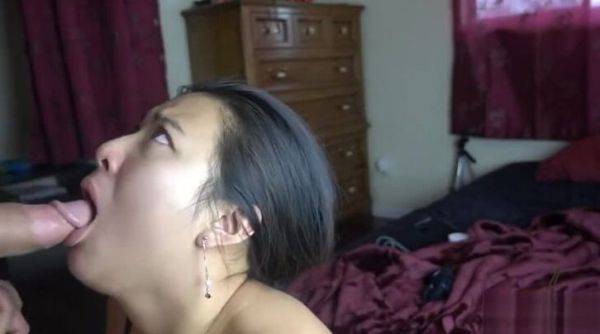 Heavenly asian tart making an extreme deepthroat - sunporno.com on systemporn.com