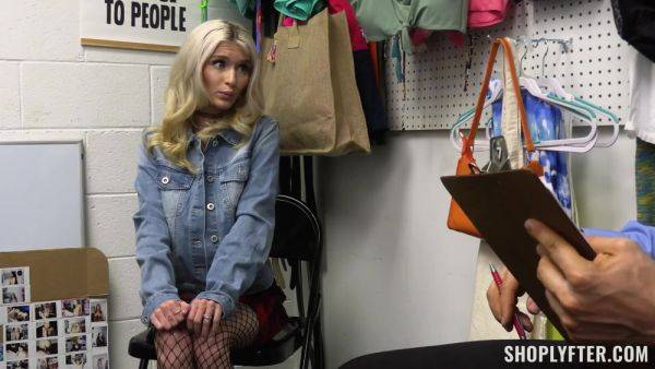 Cute Petite Slim Blonde Teen Shoplifter Shows Her Best Fuck And Blowjob Skills To Get Free - anysex.com on systemporn.com