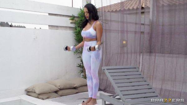 Busty Latina babe slides on big cock with her soaking pussy - anysex.com on systemporn.com