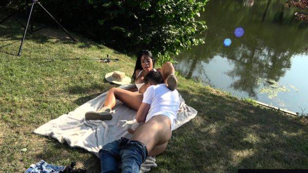 BTS of Megan Fiore's Outdoor Fuck - drtuber.com on systemporn.com