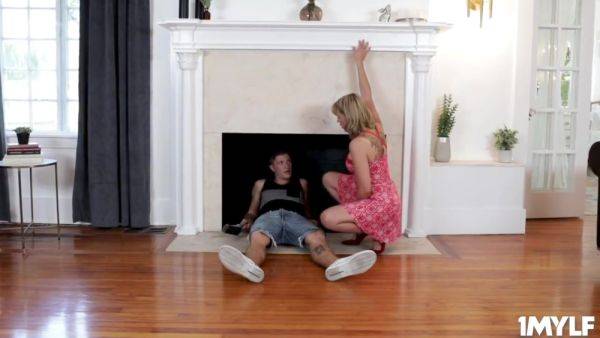 Horny Milf Watching The Stud Jerks Off While She Pleasu - hotmovs.com on systemporn.com