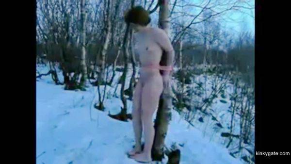 Numb Slave Girl Struggles In The Snow - hclips.com on systemporn.com