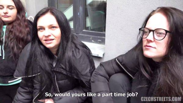 Czech students get wild with money & sex in public streets - sexu.com on systemporn.com