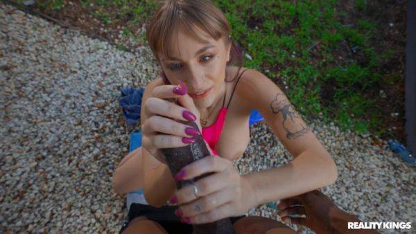 Angel Youngs pleasures horny black stud on the couch - xhand.com on systemporn.com