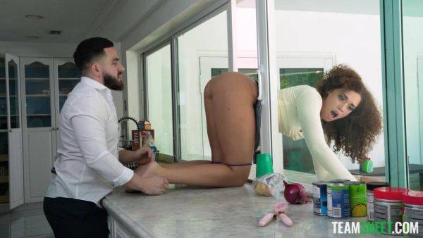 Curly black doll loudly fucked in her succulent cherry for quite some slutty rounds - hellporno.com on systemporn.com