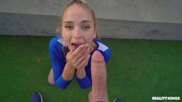 Cute soccer player Geishakyd rides firm cock in POV - xhand.com on systemporn.com