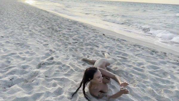 Swims In Atlantic Ocean And Poses Naked On A Public Beach In Cuba - Monika Fox - hotmovs.com - Cuba on systemporn.com