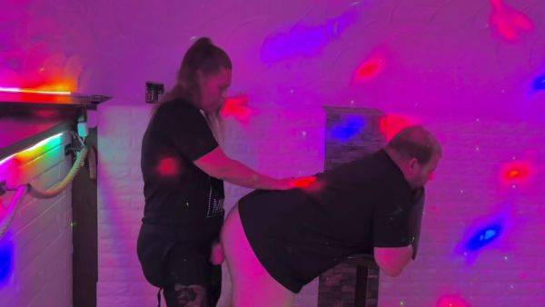 Pegging Doggy With A Huge Dildo At The Party - hclips.com - Germany on systemporn.com