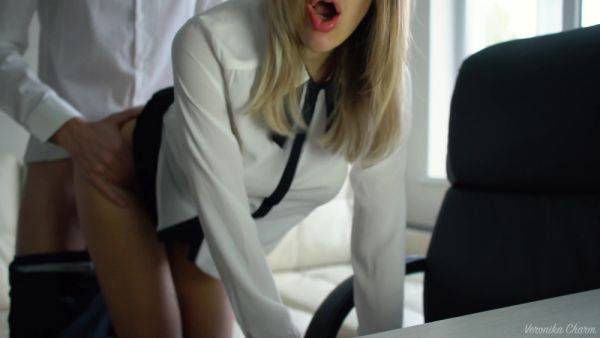 Boss Fuck Secretary Hard And Cum In Her Sweet Mouth At Office - hclips.com on systemporn.com