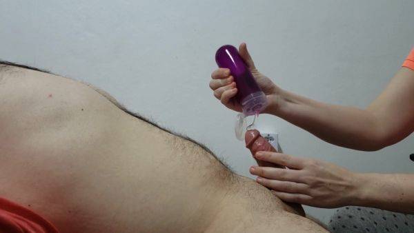 Premature Ejaculation Training, Day 12. Teasing Handjob To The Head. Full Video - hclips.com on systemporn.com