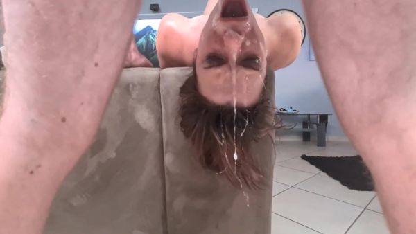 Sloppy Upside Down Face Fuck For Petite Whore - hclips.com on systemporn.com