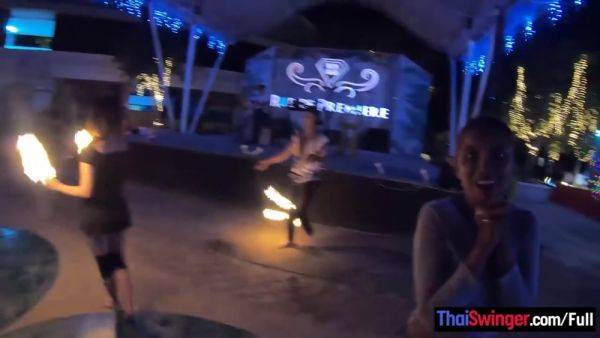Amateur couple watches a fire show and has hot sex once back in the hotel - hotmovs.com - Thailand on systemporn.com