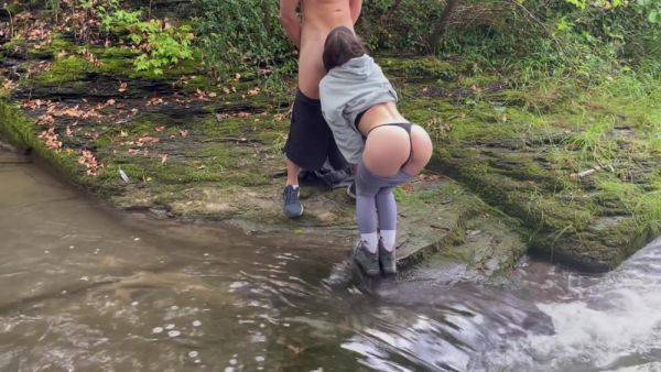 Hot Hiker Gets Fucked In The Woods By The River! - desi-porntube.com - India on systemporn.com