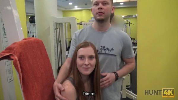 Redhead teen in palestra indulges in a wild POV blowjob with a hung dude - sexu.com on systemporn.com