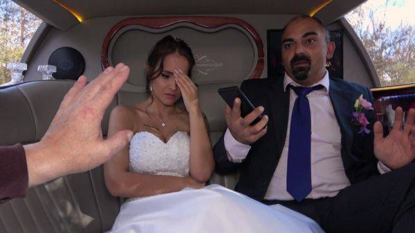 Latina bride fucks with her father-in-law in the back of the limo - hellporno.com on systemporn.com