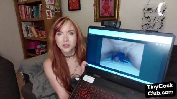 SPH solo babe with coloredhair talks dirty about small dicks - hotmovs.com - Britain on systemporn.com