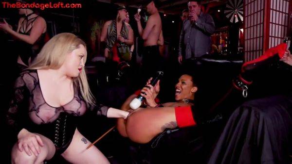 Public anal Ebony pussyfisted and whipped by domina - hotmovs.com on systemporn.com