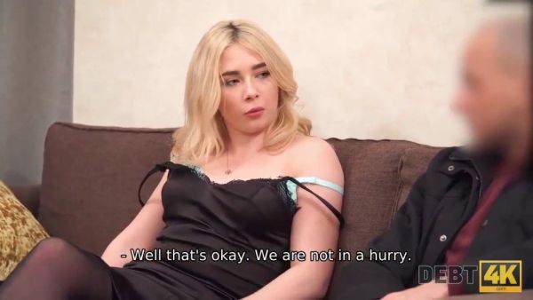 Watch as hairdresser with debt gets rough sex from stranger collector in POV - sexu.com - Russia on systemporn.com