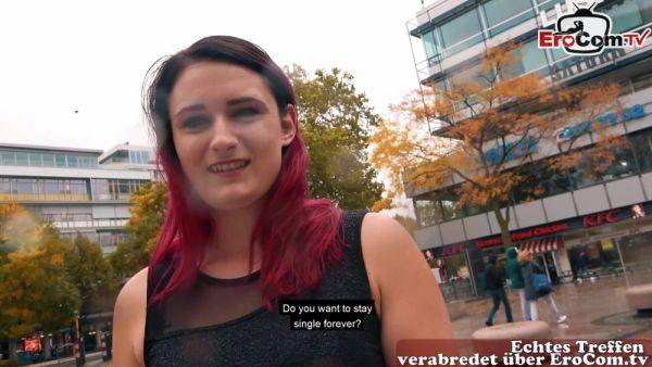 German Redhead Slut meet and fuck dating on Public Street - txxx.com - Germany on systemporn.com