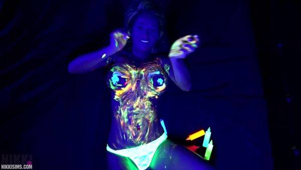 Nikki Black Light Body Paint 2017 - hotmovs.com on systemporn.com