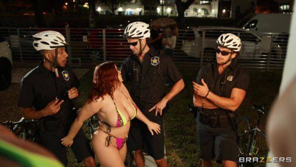 Cops share chubby MILF's wet holes in dirty gangbang - xbabe.com on systemporn.com
