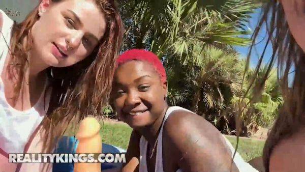 Reality Kings take on Deja Marie & Abigaiil in wild dildo orgy with natural tits bouncing - sexu.com on systemporn.com