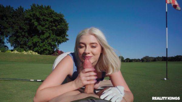 Gorgeous golf babe takes good care of JMac’s cock - xtits.com on systemporn.com