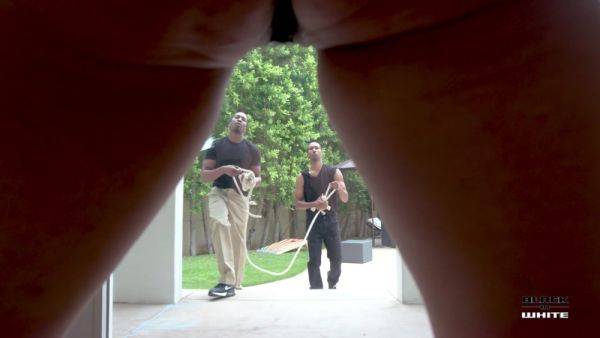 Gardeners called in by Marica Hase for filling all her holes with piss clean-up BIW024 - PissVids - hotmovs.com - Usa on systemporn.com