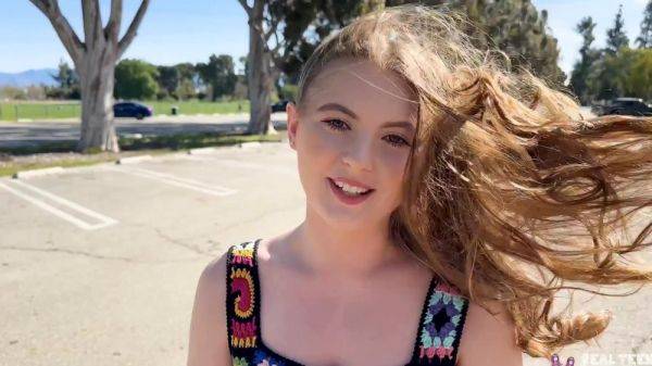 Cute Busty Blonde PAWG Gets Rewarded With a Creampie For Her Superb Dick-Sucking-and-Riding Skills - anysex.com on systemporn.com